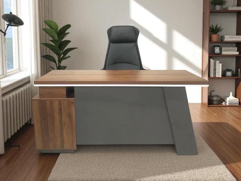 Bàn Làm Việc Giám Đốc Gỗ Công Nghiệp