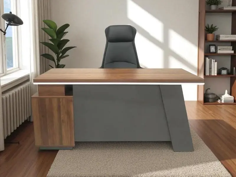 Bàn Làm Việc Giám Đốc Gỗ Công Nghiệp