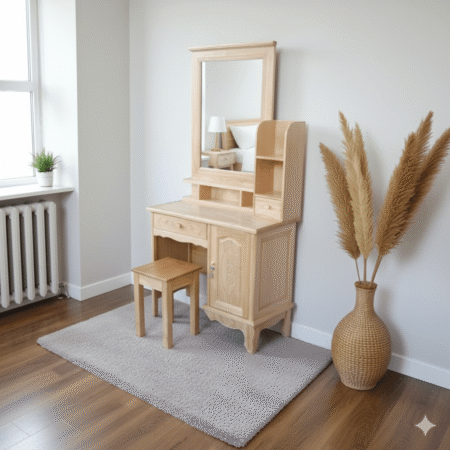 Bàn trang điểm gỗ gõ đỏ