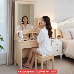 Bàn trang điểm gỗ gõ đỏ MS 3243