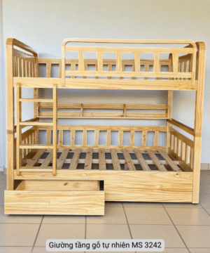 Giường tầng gỗ thông MS 3242
