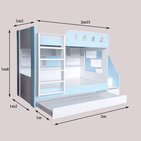 Giường hai tầng cho bé MS 3253