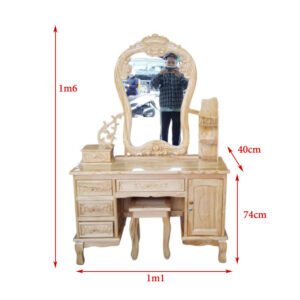 Bàn trang điểm gỗ gõ đỏ MS 3247 9 Bàn trang điểm gỗ gõ đỏ MS 3247