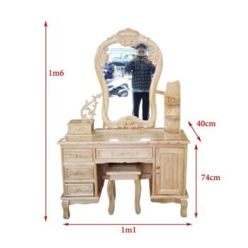 Bàn trang điểm gỗ gõ đỏ MS 3247