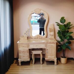 Bàn trang điểm gỗ gõ đỏ MS 3247