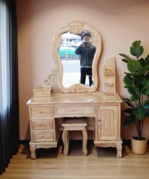 Bàn trang điểm gỗ gõ đỏ MS 3247