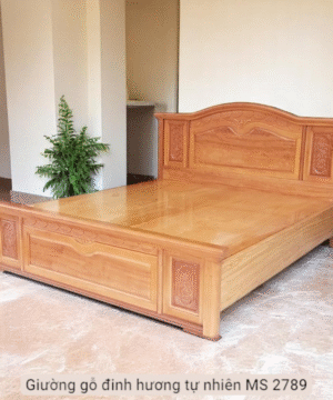Giường gỗ đinh hương tự nhiên MS 2789 | GIAO HỎA TỐC TPHCM