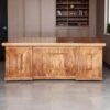 Bàn làm việc gỗ tự nhiên vân hương xám MS 3255 - Ảnh 3
