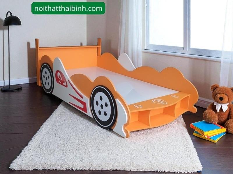 Giường ngủ hình xe ô tô cho bé trai