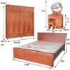 Trọn bộ phòng ngủ gỗ tự nhiên MS 3259 - Ảnh 6