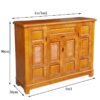 Tủ giày gỗ xoan đào hiện đại MS 3258 - Ảnh 6