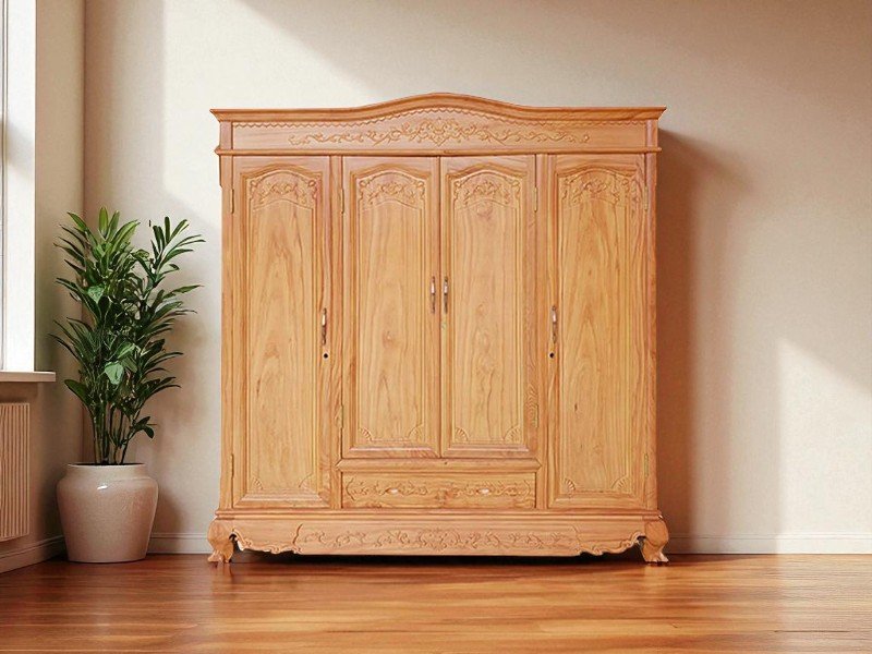 Tủ gỗ ép 4 cánh