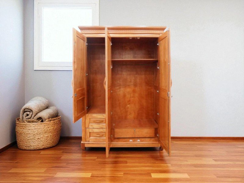 Tủ gỗ ép 4 cánh