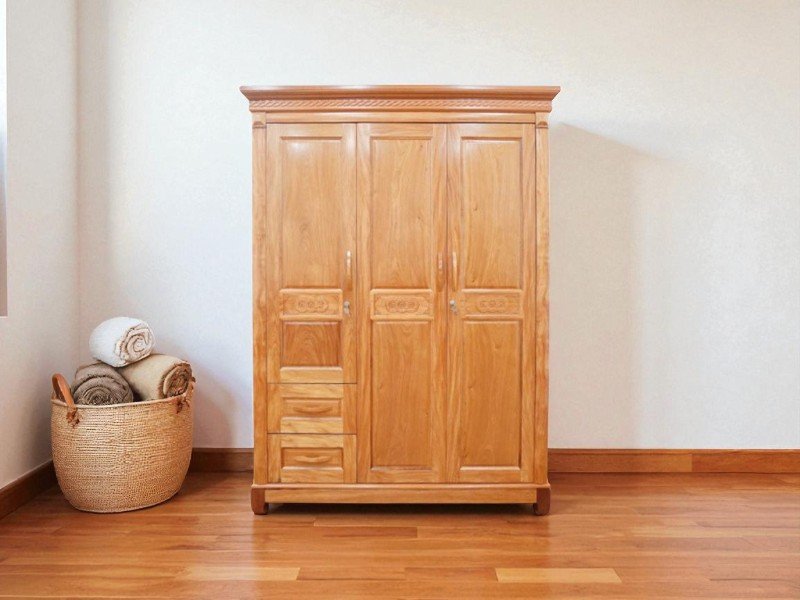 Tủ gỗ ép 4 cánh