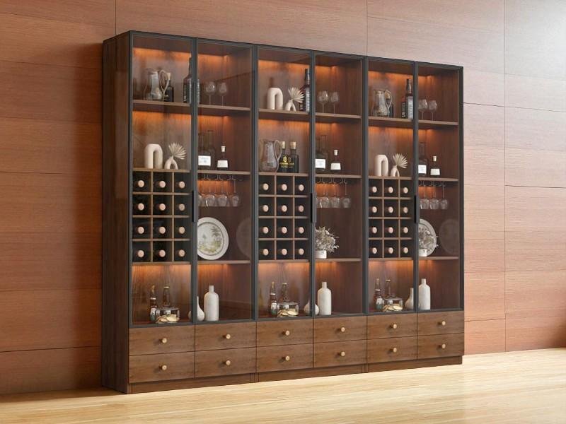 6 cách bố trí đèn cho tủ rượu sang trọng và tinh tế