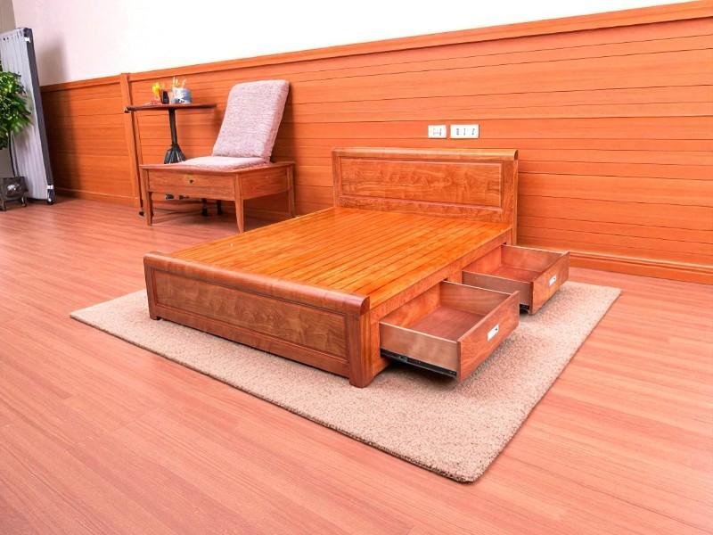 Giường Ngủ Gỗ Công Nghiệp Giá Rẻ