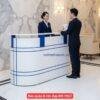 Bàn quầy lễ tân đẹp MS 9967