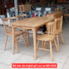 Bộ bàn ăn 4 ghế gỗ cao su MS 3403