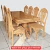 Bộ bàn ăn 8 ghế gỗ gõ đỏ MS 3308 2 Bộ bàn ăn 8 ghế gỗ gõ đỏ MS 3308
