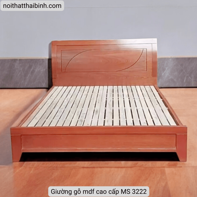 Giường gỗ mdf cao cấp MS 3222 3 Giường gỗ mdf cao cấp MS 3222 - Ảnh 3