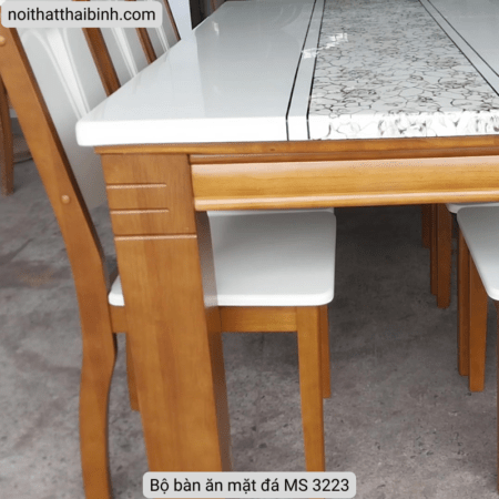 Bộ bàn ăn gõ đỏ 8 ghế MS 9869
