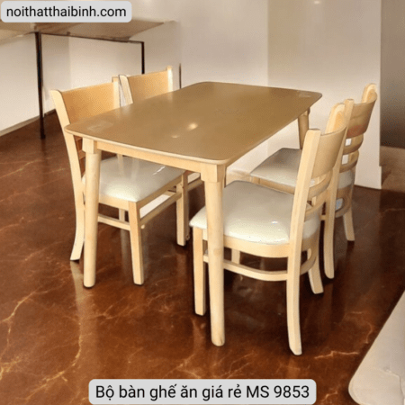 Bộ bàn ghế ăn giá rẻ MS 9853