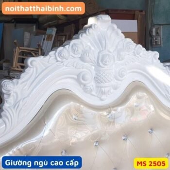 Giường ngủ tân cổ điển cao cấp MS 2505 Giường ngủ tân cổ điển cao cấp MS 2505
