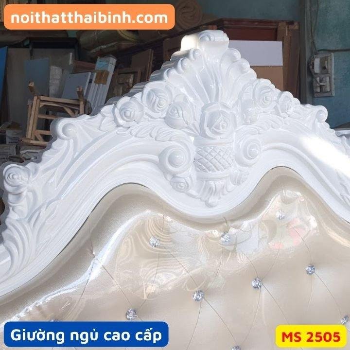Giường ngủ tân cổ điển cao cấp MS 2505 4 Giường ngủ tân cổ điển cao cấp MS 2505 - Ảnh 4