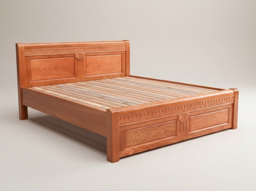 Giường Ngủ Gỗ Sồi Nga