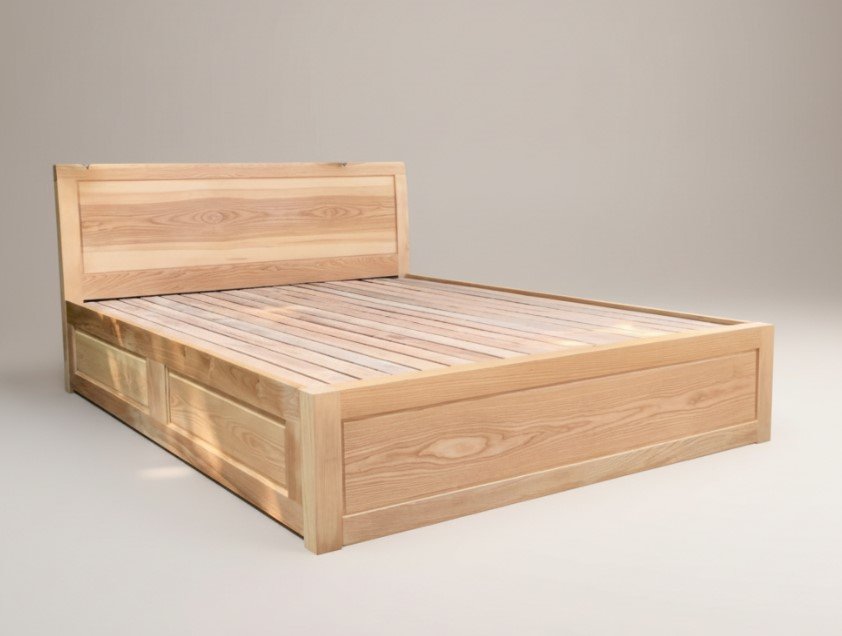 Giường Ngủ Gỗ Sồi Nga