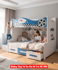Giường Tầng Trẻ Em Cho Bé Trai MS 1001