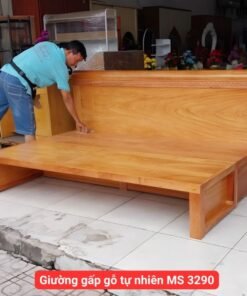 Giường gấp gỗ tự nhiên cao cấp MS 3290