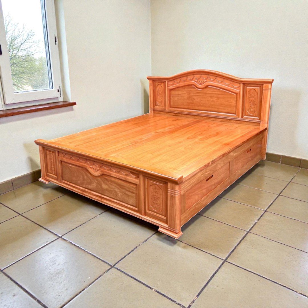 Giường Ngủ Cao Cấp: Top Mẫu Đẹp, Bền, Sang Trọng Nhất 2026 19 Giường ngủ cao cấp gỗ tự nhiên