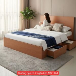 Giường ngủ có 2 ngăn kéo MS 1464