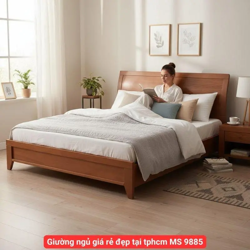 Giường ngủ giá rẻ đẹp tại tphcm MS 9885 Giường ngủ giá rẻ đẹp tại tphcm MS 9885