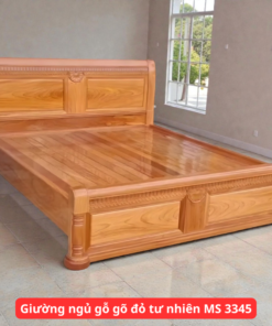 Giường ngủ gỗ gõ đỏ tư nhiên MS 3345
