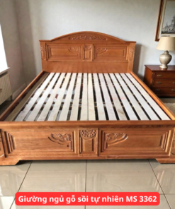 Giường ngủ gỗ sồi tự nhiên MS 3362
