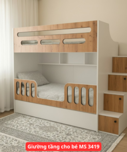 Giường tầng cho bé MS 3419