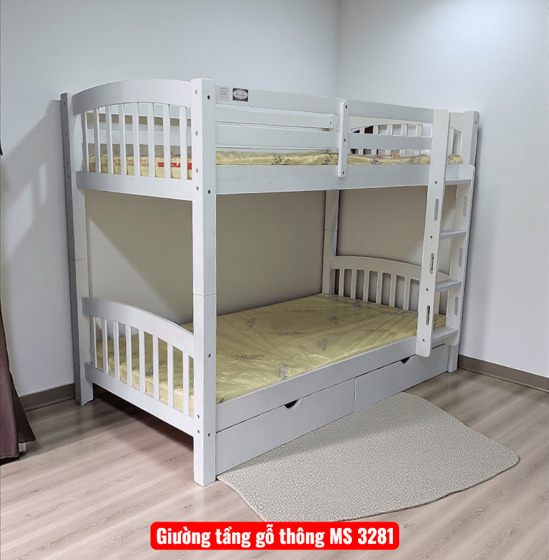Giường tầng gỗ MS 3281 1 Giường tầng gỗ MS 3281