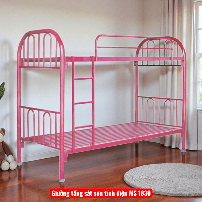 Giường tầng sắt sơn tĩnh điện MS 1830 1 Giường tầng sắt sơn tĩnh điện MS 1830