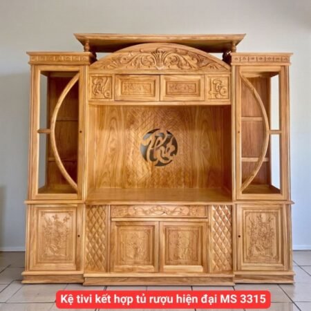 Kệ tivi kết hợp tủ rượu hiện đại MS 3315