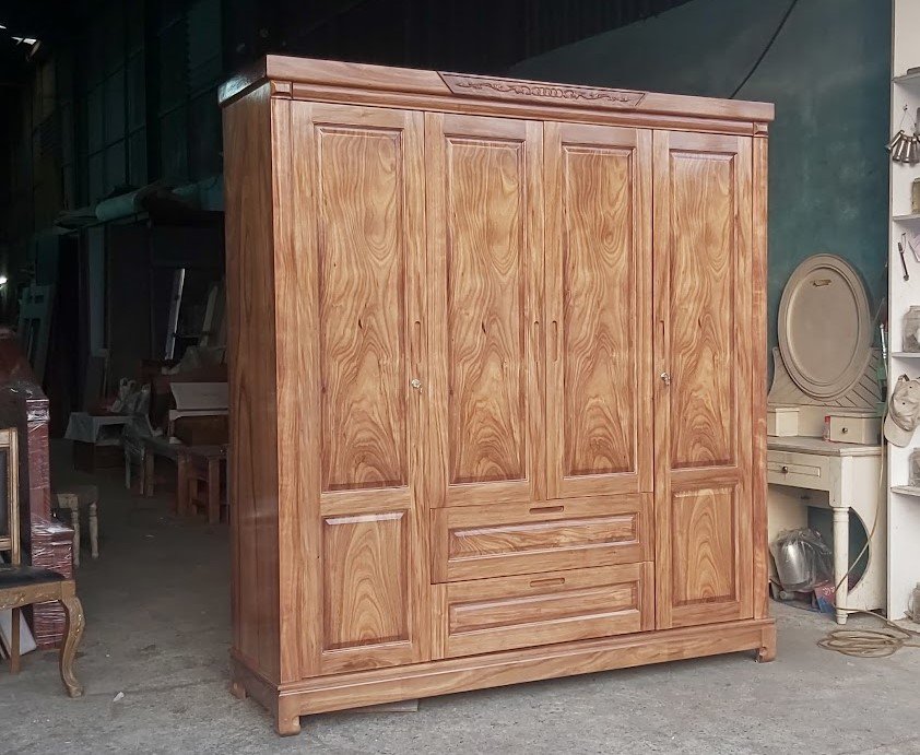 Mẫu Tủ Gỗ 4 Cánh Đẹp
