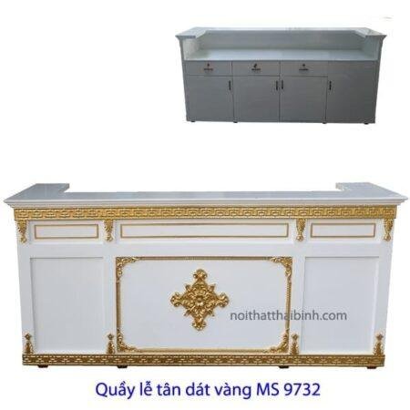 Quầy lễ tân đẹp hiện đại MS 9732 Giá 2m0 = 17.000.000