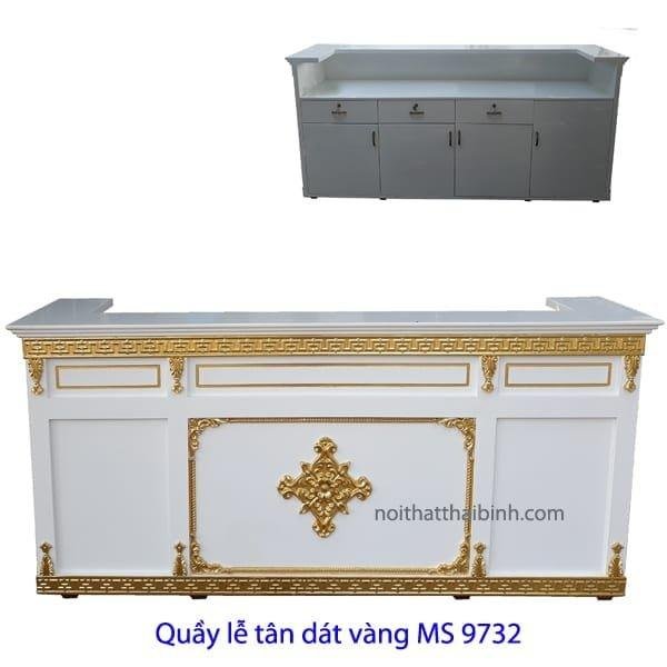 Quầy lễ tân đẹp hiện đại MS 9732 Giá 2m0 = 17.000.000 1 Quầy lễ tân đẹp hiện đại MS 9732 Giá 2m0 = 17.000.000
