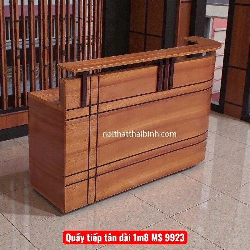 Quầy tiếp tân dài 1m8 MS 9923 1 Quầy tiếp tân dài 1m8 MS 9923