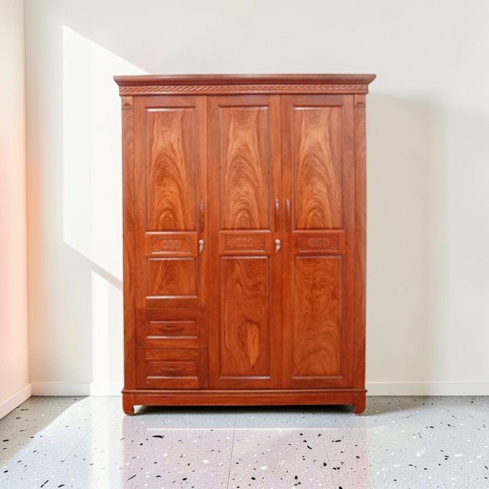 Tủ Quần Áo Gỗ 4 Cánh Hiện Đại