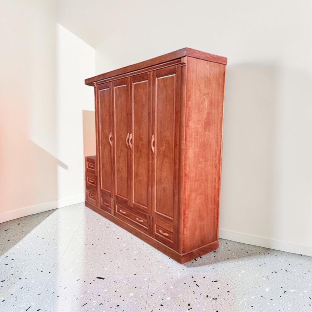 Tủ Quần Áo Gỗ 4 Cánh Hiện Đại