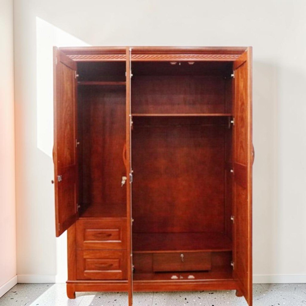 Tủ Quần Áo Gỗ 4 Cánh Hiện Đại
