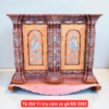 Mẫu tủ thờ 11 trụ căm xe gõ MS 3383 Mẫu tủ thờ 11 trụ căm xe gõ MS 3383