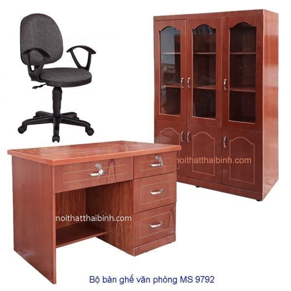 Bộ bàn ghế tủ văn phòng MS 9792 Giá bộ = 8.200.000đ 1 Bộ bàn ghế tủ văn phòng MS 9792 Giá bộ = 8.200.000đ